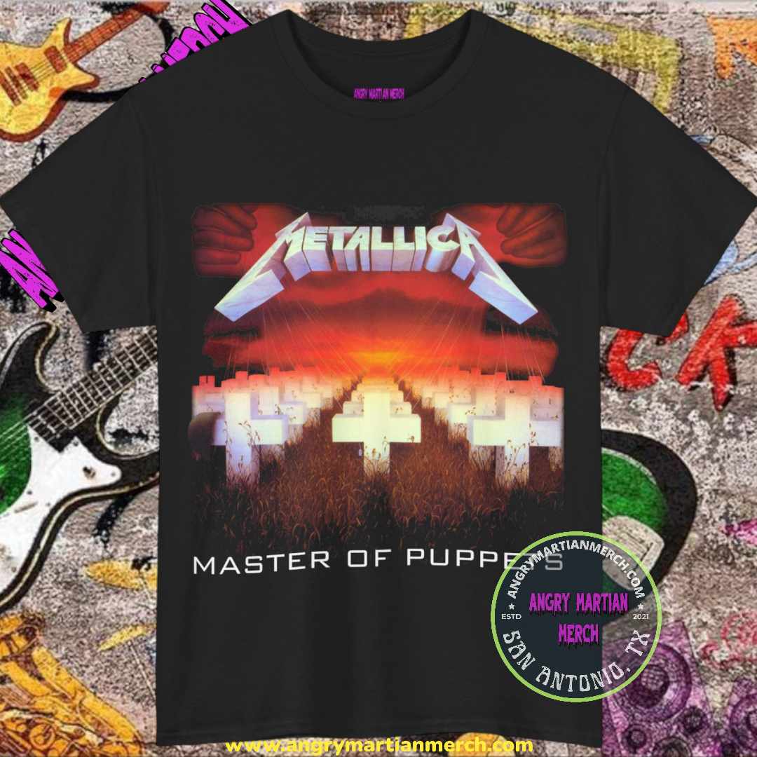 Metallica Master Of Puppets Retro 80's Rock Band T Shirt
