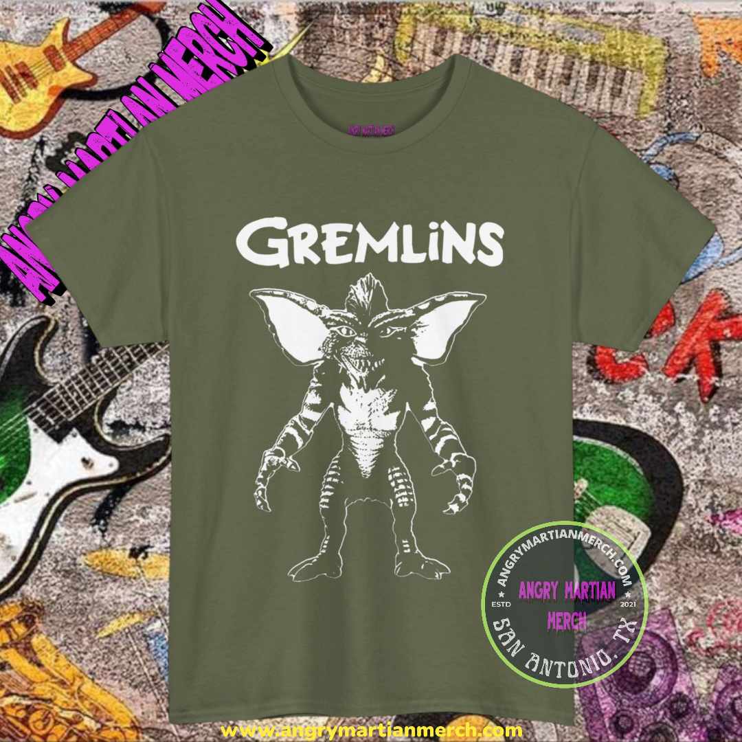 Gremlins Stripe 80's Retro Horror Movie Unisex Cotton T-Shirt