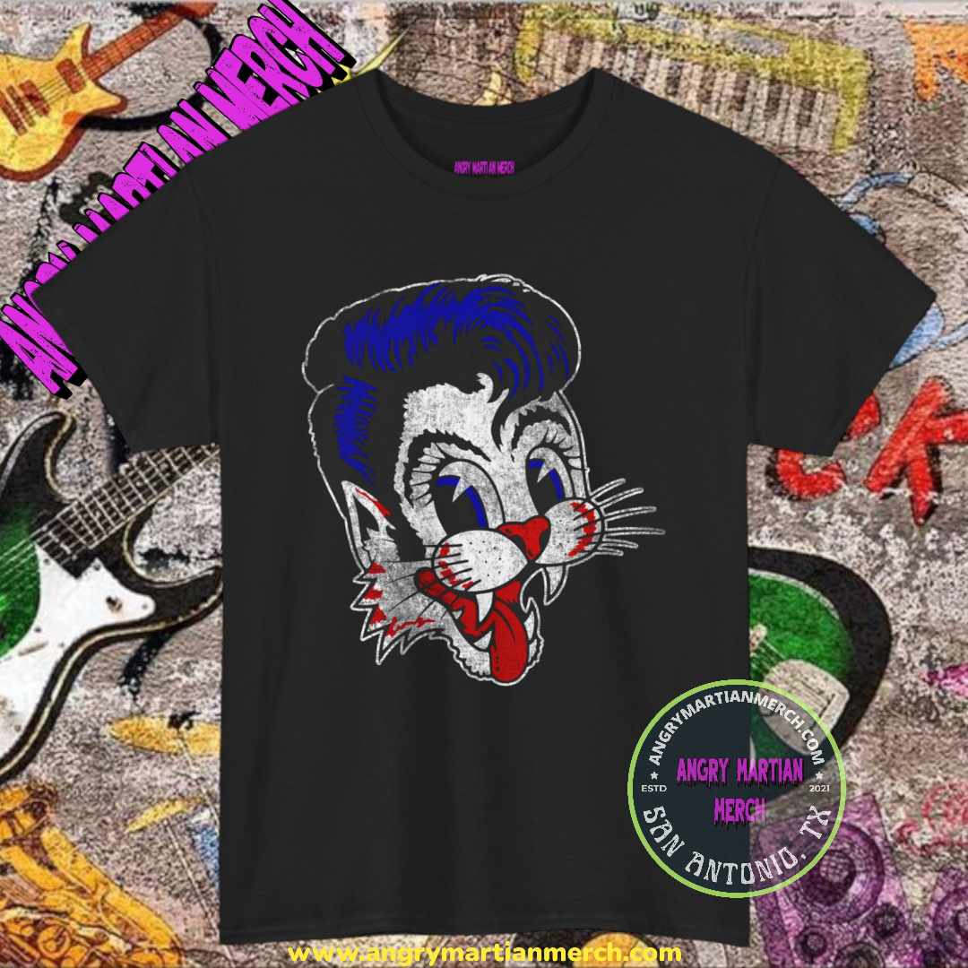 Stray Cats Retro 70's Rockabilly Band T Shirt