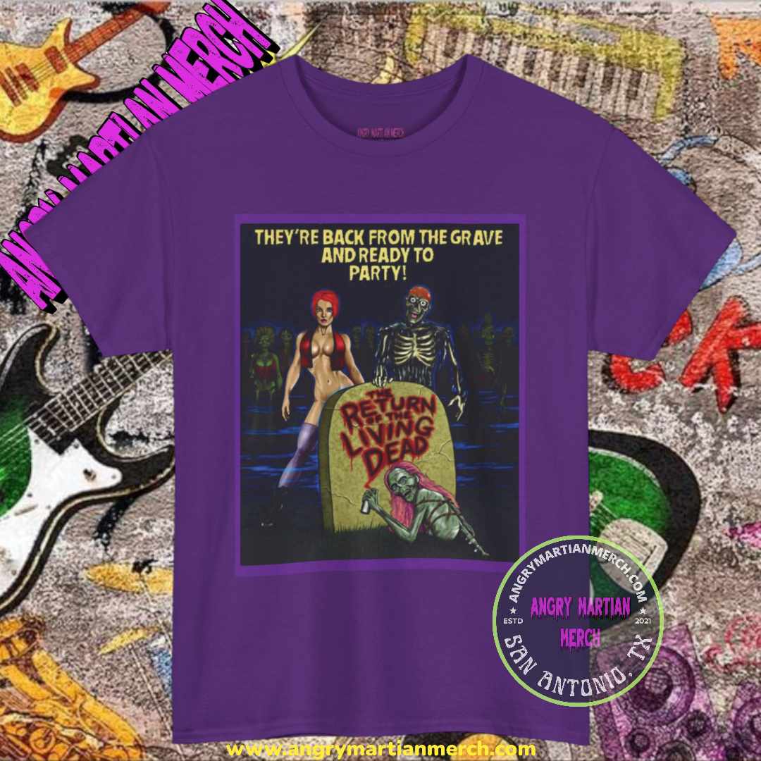 Return of the Living Dead Party Horror Retro 80's T-Shirt with Trash Linnea Quigley