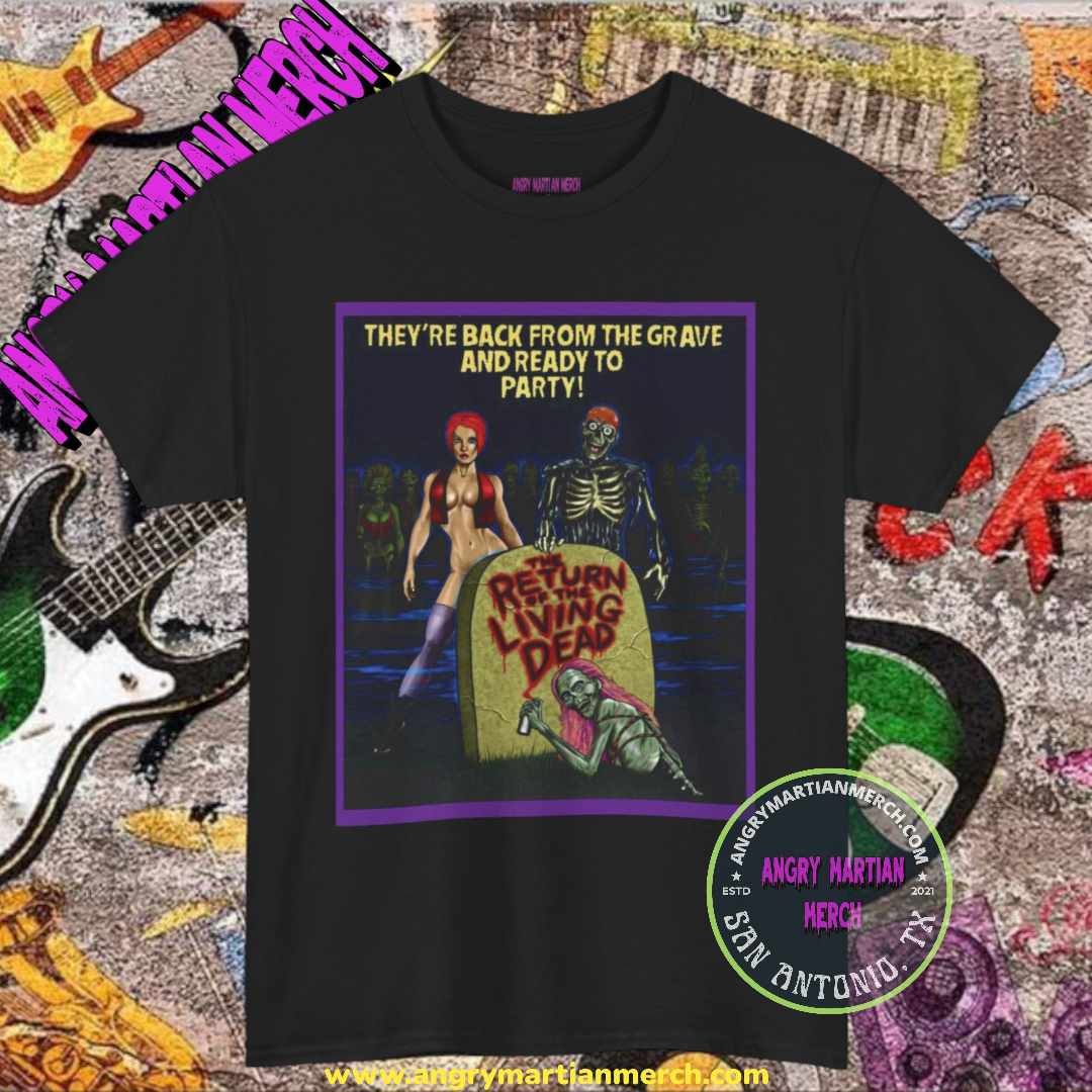 Return of the Living Dead Party Horror Retro 80's T-Shirt with Trash Linnea Quigley
