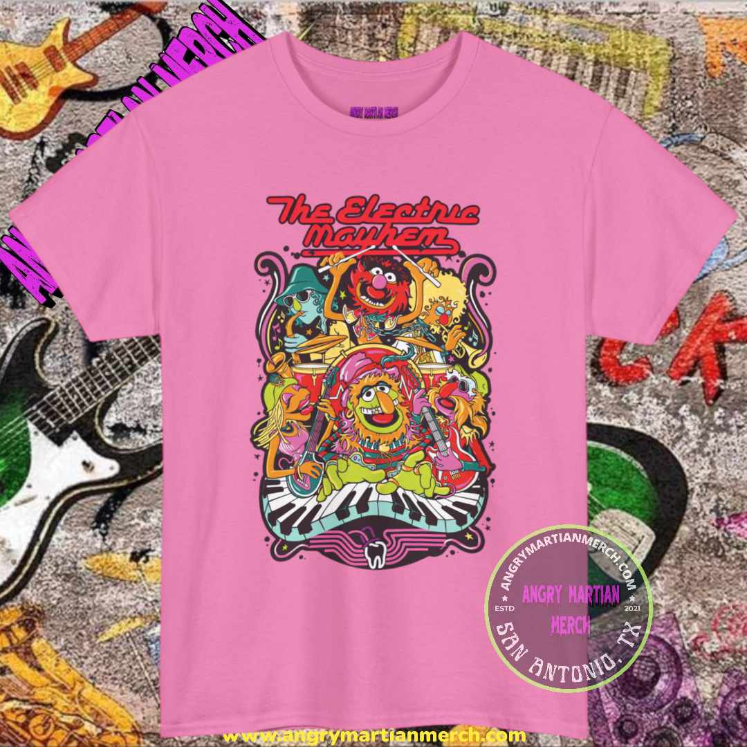 The Electric Mayhem Band The Muppets Retro 80's Cotton T Shirt