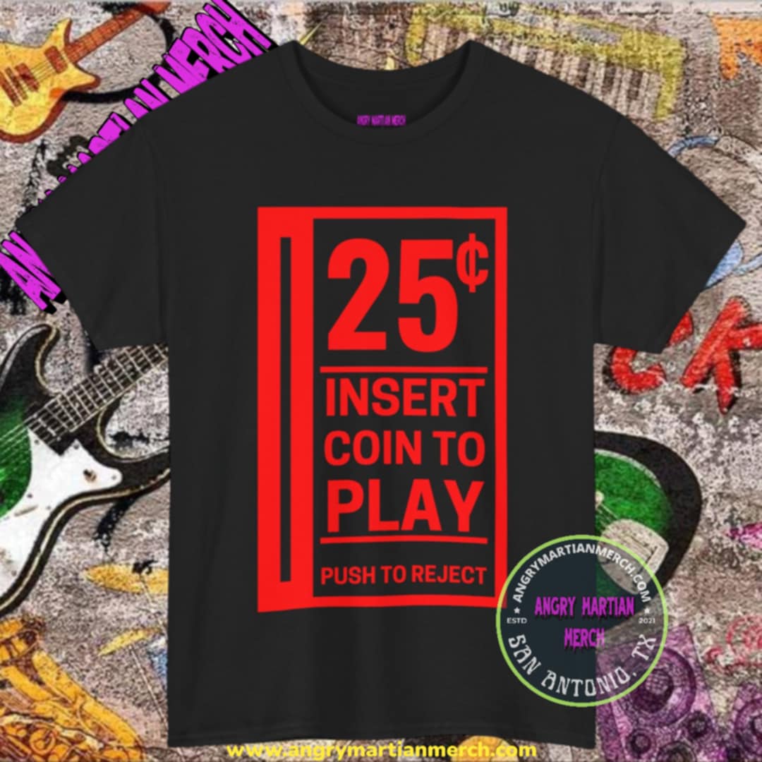 Insert Coin Slot Retro Arcade 80's Gaming T-Shirt
