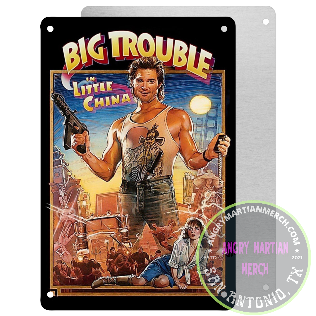 Big Trouble In Little China (Kurt Russell and cast) 8x12 Collectible Metal Tin Sign