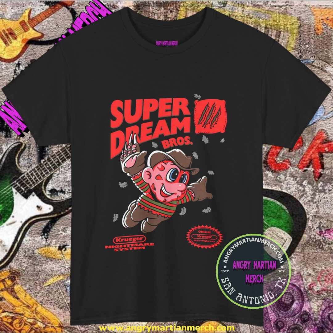 Freddy Krueger Retro Mario Bros Spoof T Shirt