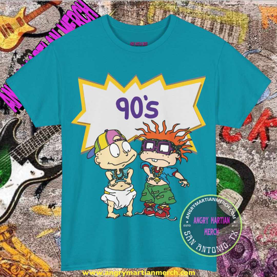 Rugrats 90's Tommy and Chuckie Retro Cartoon T Shirt