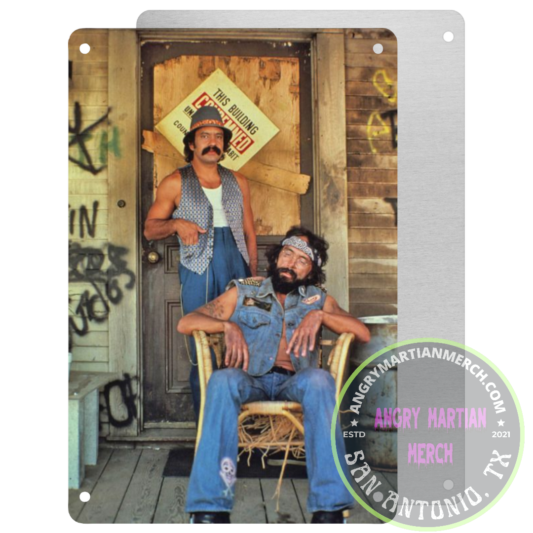 Cheech & Chong (Front Porch) 8x12 Tin Sign