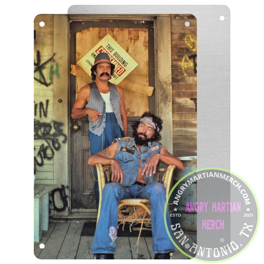 Cheech & Chong (Front Porch) 8x12 Tin Sign