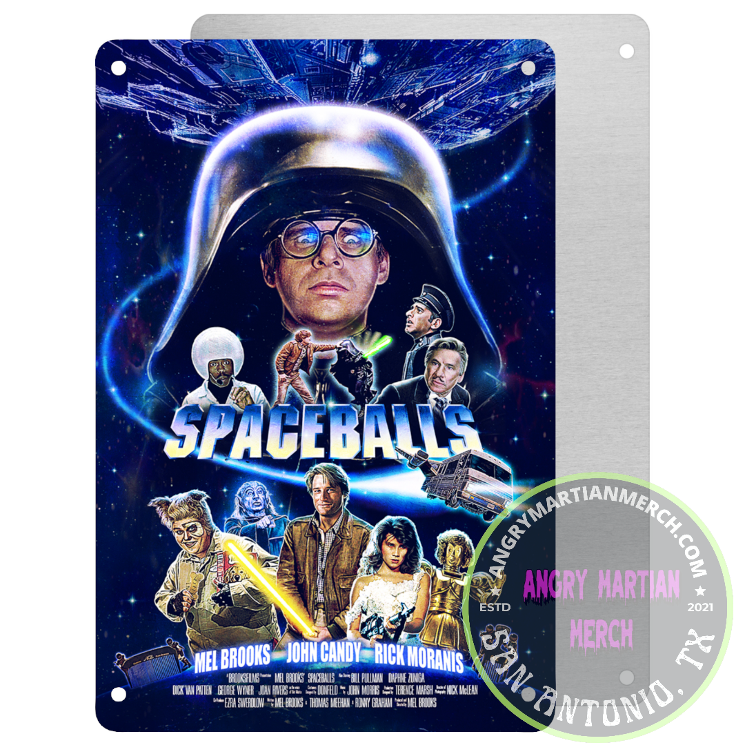 SpaceBalls Cast 8x12 Metal Tin Sign