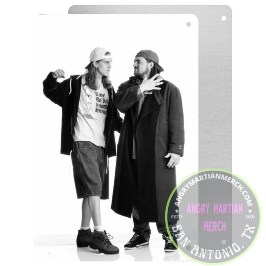 Silent Bob & Jay (B&W) 8x12 Tin Sign