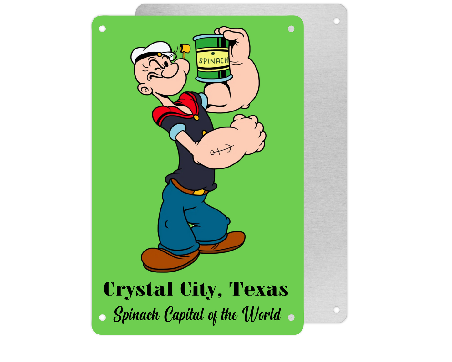 Popeye Spinach Tin Sign