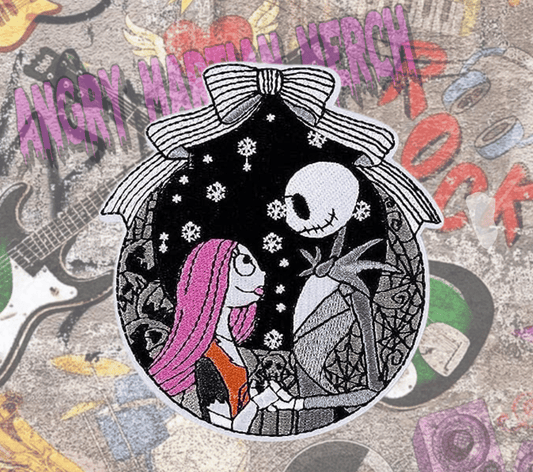 Jack & Sally (Snowflakes) Patch